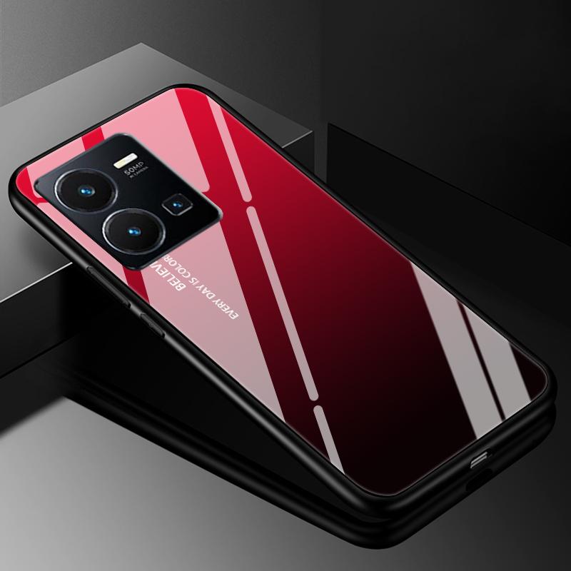 Чехол-крышка для VIVO Y35 2022, Чехлы из закаленного стекла для Vivo V21 5G 4G V21E Y11S Y12S Y20S V20 SE Y03 V2022 V2023, Жесткий задний бампер