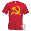 Hammer and Sickle T-shirt Retro Style USSR Communist Russian Cold War Teeshirt