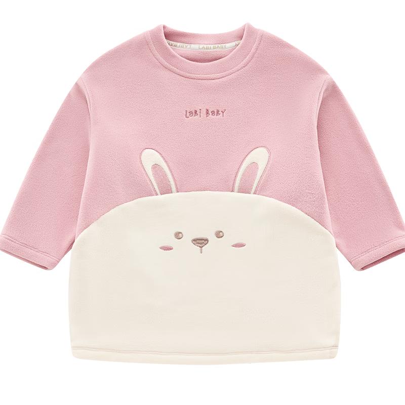 Двусторонняя флисовая футболка с длинным рукавом и круглым вырезом Labi Kids