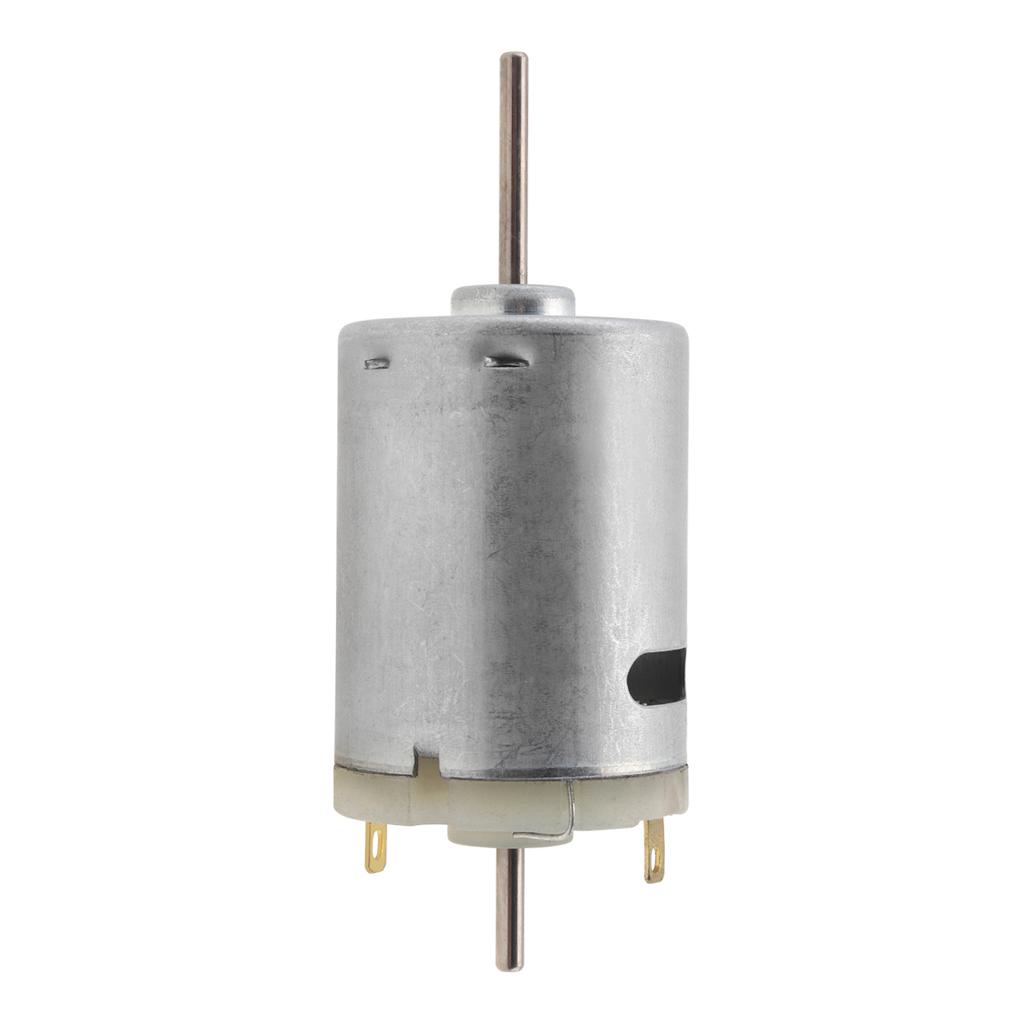 Новый двигатель постоянного тока R380, 12 В, 9000 об/мин, двухосный выход, микродвигатель для игрушек «сделай сам», соковыжималка, массажер, мелкая бытовая техника