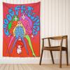 Гобелен в стиле ретро для девочек, настенный красочный гобелен в стиле бохо, хиппи, тапиз, эстетическая комната, домашний декор, фоновая ткань