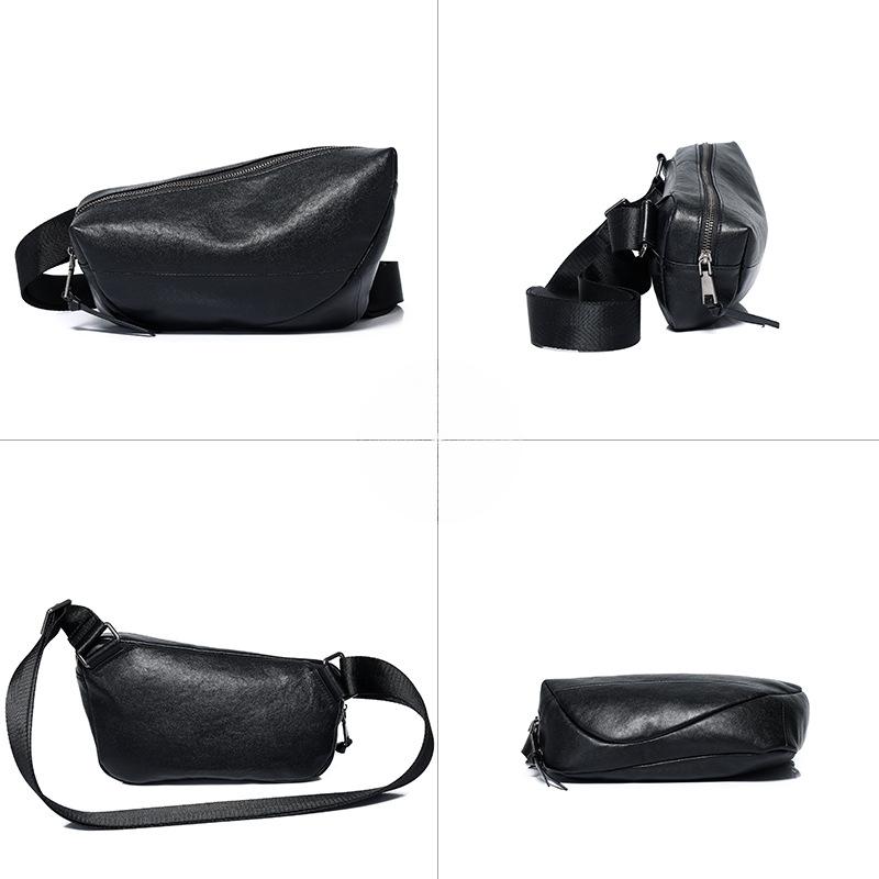 Men's Crossbody Bag Made of Cowhide Single-shoulder Crossbody Bag High-end and Portable Chest Bag