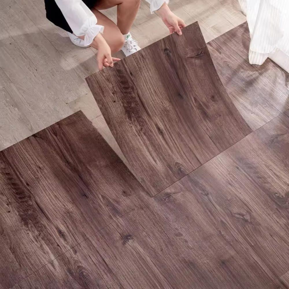 Утолщенная самоклеящаяся напольная наклейка под дерево, водостойкие напольные обои