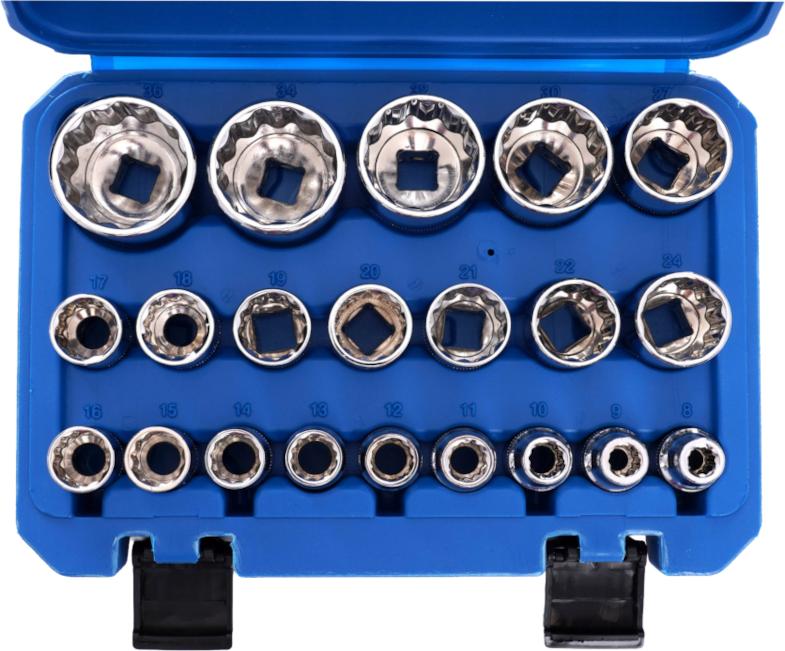 Set of 12-point sockets, 21 pieces, KD10348