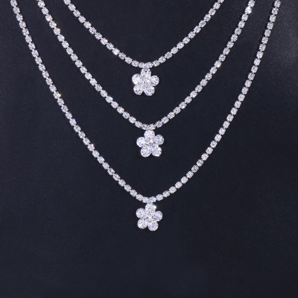 1 шт. Цветочная наплечная цепочка Многослойные цепочки для тела Элегантный плечевой ремень Женский