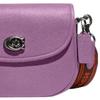 COACH Willow Turnlock Closure Exterior Pocket Polished Pebbled Leather Shoulder Crossbody Bag Small Women's Orchid Purple