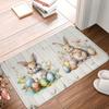 1Pcs Anti Fatigue Kitchen Rugs, Easter Bunny Print Waterproof Non-Slip Thick Cushioned Kitchen Mat Heavy Duty Comfort Standing Mat for Kitchen