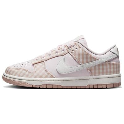 Женские кеды для скейтбординга Dunk Low Pearl Pink Gingham FB9881-600