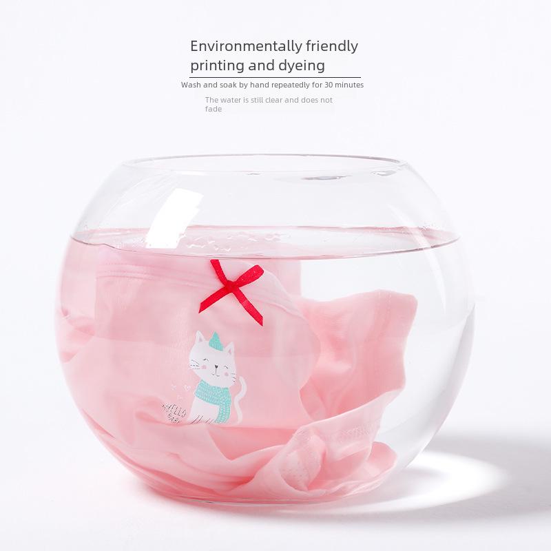 Детские антибактериальные трусы-боксеры с мультяшным рисунком, трусы из чистого хлопка для девочек - доступны в размерах S, M, L