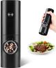 Electric Pepper Mill with Adjustable Coarseness, One-Hand Operation, Dry and Lightweight, for Salt, Rock Salt, Pepper, and Spices, 2025 Upgraded