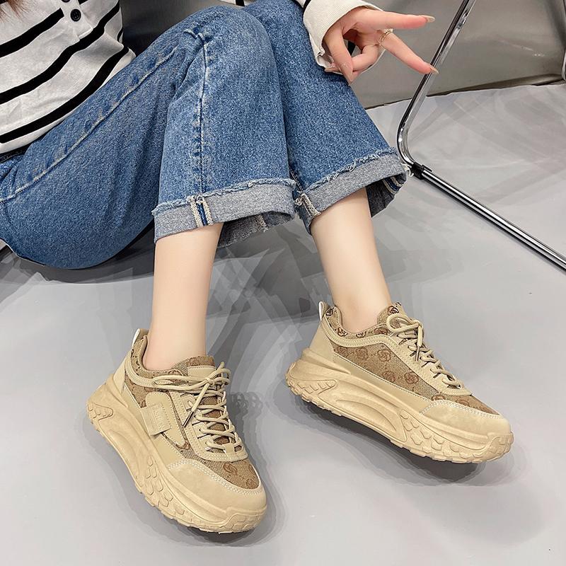 Women Platform Flats Casual Sport Shoes 2025 Winter New Trend Sneaker Fashion Travel Hiking Runninng Lace Up Zapatillas Mujer