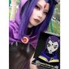 Костюм для косплея Raven из Teen Titans, женский костюм, боевое тело Magic Girl, комплект с фиолетовым плащом с капюшоном