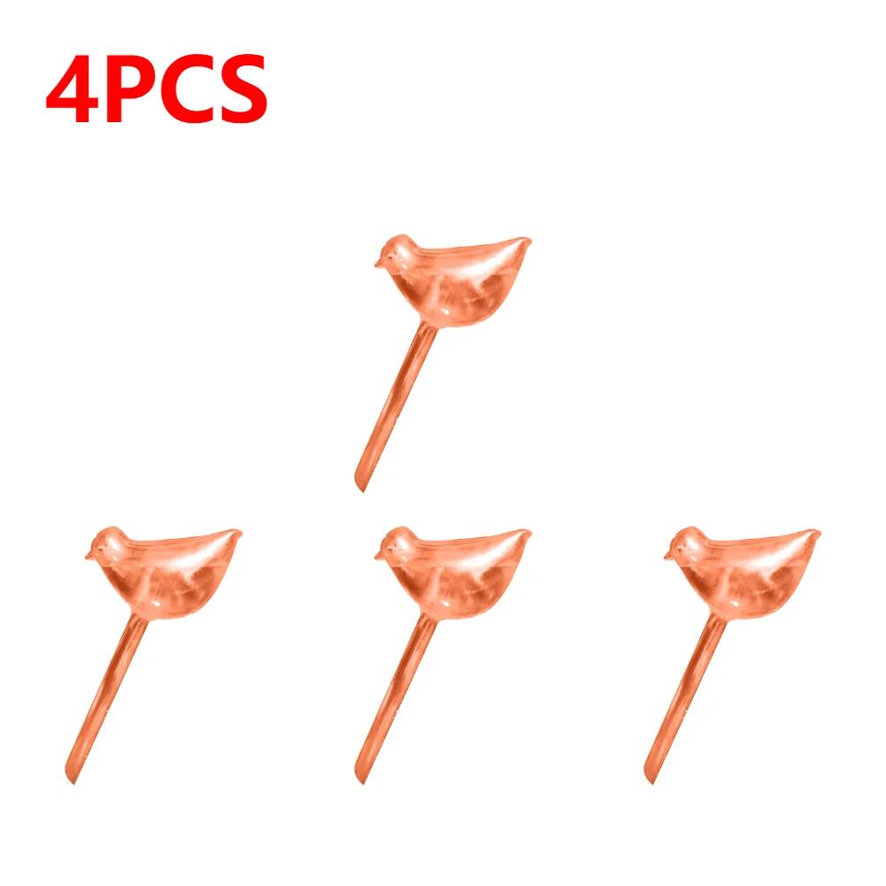 6-1Pc PVC Transparent Plants Watering Bulbs Bird Shape Automatic Drip Irrigation Self Watering Device Home Flower Waterer Bulbs
