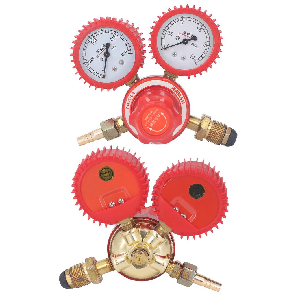 Регулятор газа для сварки TIG Пропановый манометр Расходомер Клапан Расходомер Двойной манометр 9мм разъем