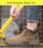 Insulated Plastic Toe Cap Safety Shoes Welding Work Shoes Anti-slip Rubber Outsole Safety Sneakers for Work Anti-puncture Boots
