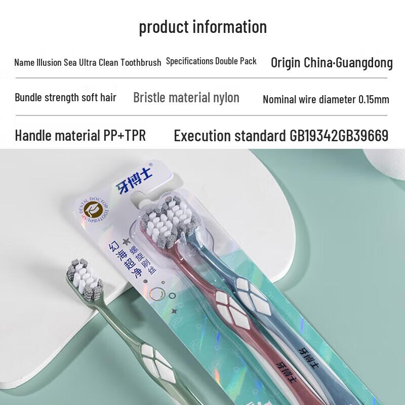 Доктор. Зубные щетки Dental Super Clean с 3-сторонней мягкой щетиной, упаковка 8 шт.