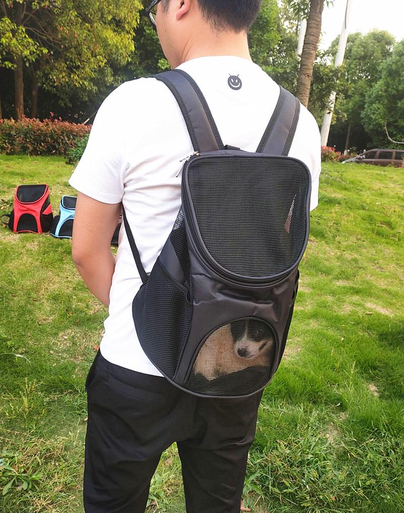 Дышащий рюкзак для маленьких собак - Оксфордская сетка, двойной плечевой, сумка для тедди