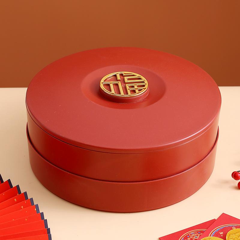 Креативная праздничная фруктовая тарелка с крышкой, коробка для хранения сухофруктов, тарелка для конфет в стиле легкой роскоши, бытовая гостиная, чайный столик, коробка для фруктов с семенами дыни