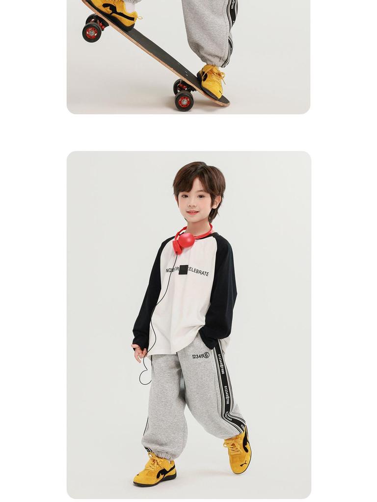 Autumn 2025 Boys' Long-Sleeve Cotton T-Shirt - Fairy Tale Memory Collection