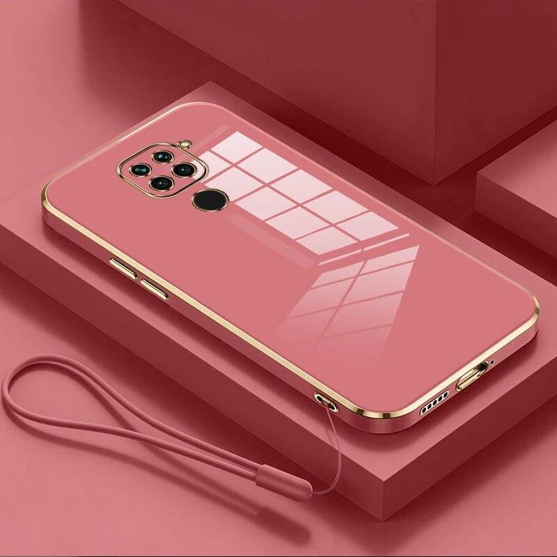 Чехол для Xiaomi Redmi Note 9 Redmi Note 9, чехол M2003J15SC M2003J15SG, роскошный чехол для телефона с квадратным покрытием, противоударная задняя крышка