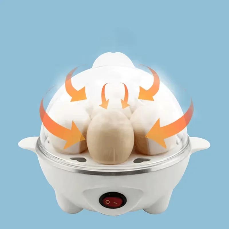 New Multifunctional Electric Egg Cooker Automatic Egg Boiler 7 Eggs Mini Egg Streamer Kitchen Breakfast Machine Mini Egg Boiler