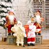 Christmas Santa Claus Decoration Desktop Santa Claus Figure Lifelike Santa Doll Home Ornament For