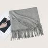 Autumn and Winter New Solid Color Scarf Imitation Cashmere Scarf Women's Warm Shawl Scarf