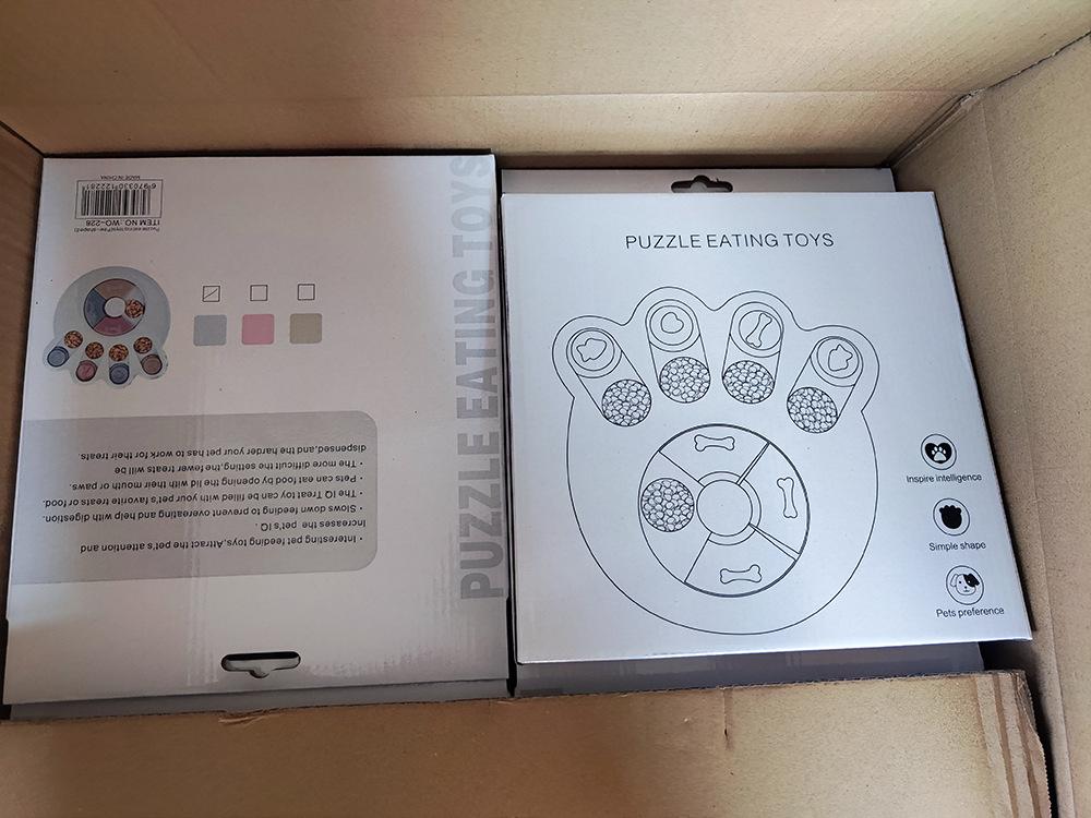 Cross-Border Pet Puzzle & Slow Feeder Bowl: Slow Eating Toy for Dogs & Cats, Snack Dispenser, Boredom Relief