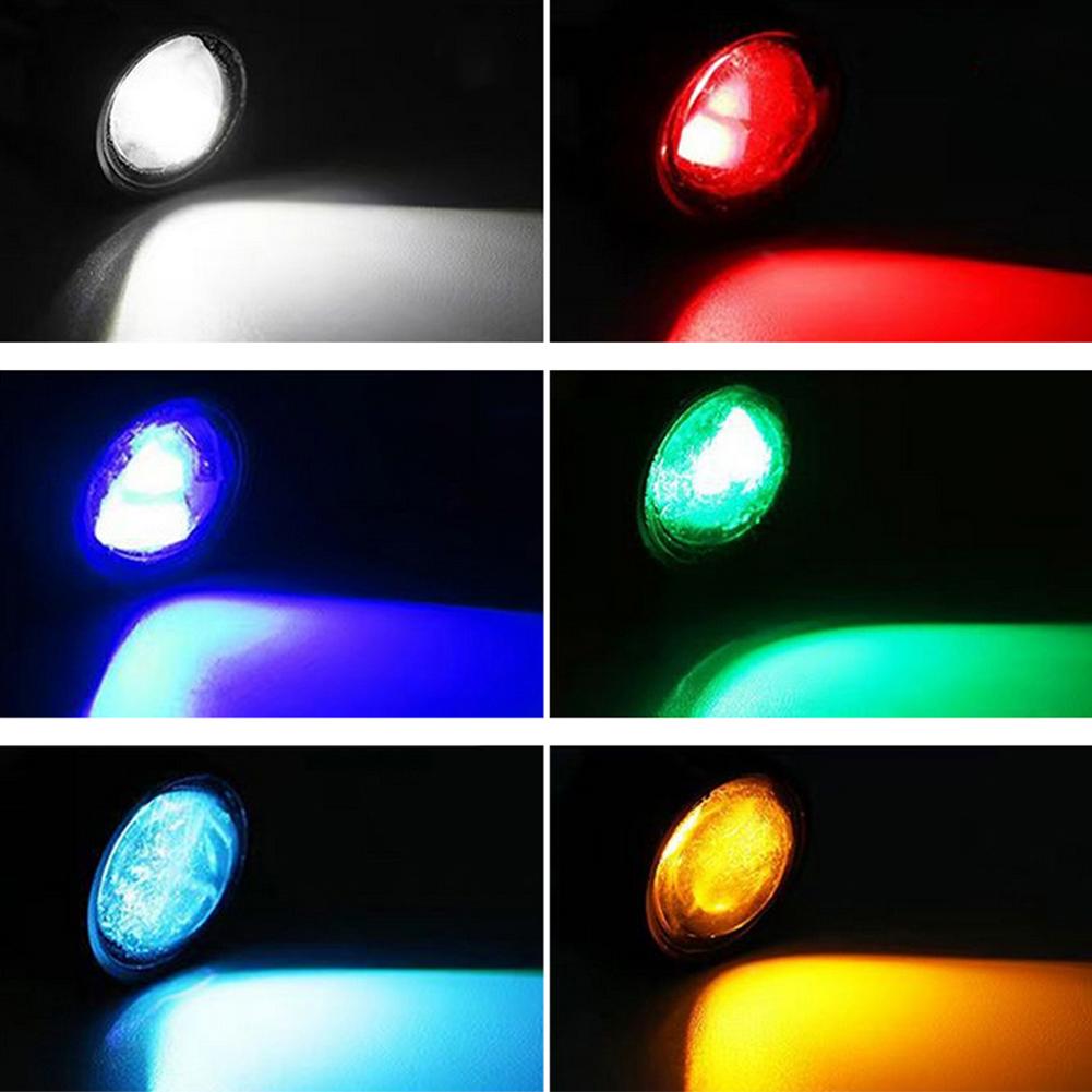 2Pcs Motorcycle Auto LED DRL Daytime Running Lights Eagle Eye Backup Lamp Automobiles Reversing Parking Turn Signal Lamp