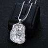 Stainless Steel Titanium Hip Hop God Jesus Pendant Collar Chains Necklace for Men Women Jewelry