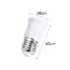 White Lamp Holder Base Plastic Converter Holder Bayonet Edison Screw Lamp