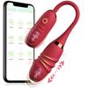 Беспроводное приложение Bluetooth, вибратор для точки G для женщин, телескопический фаллоимитатор, стимулятор клитора, вагина, трусики с яйцом, секс-игрушки для взрослых