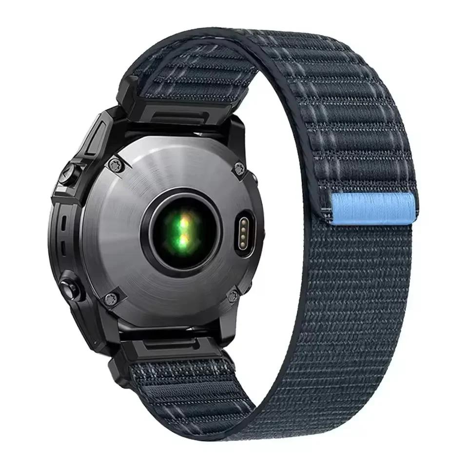 Официальный нейлоновый ремешок-петля 22 мм 26 мм для часов Garmin Fenix 8 E 7 7X 6X 6 Pro, ремешок для часов Quatix 7X/Forerunner 970 965, ремешок Correa