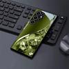 Темно-зеленый Алмазный Изысканный роскошный Высококачественный Чехол для телефона Стеклянный Чехол для телефона для Samsung Galaxy S26 S25 S24 S23 S22 S21 FE, Ultra, Plus