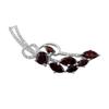 Silver Brooch with Natural Garnet 3.782ct (2106555)