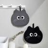 Мультяшное полотенце для рук Мягкое впитывающее полотенце с вышитыми глазами Детское милое полотенце для рук с петлей для подвешивания для кухни Ванной комнаты