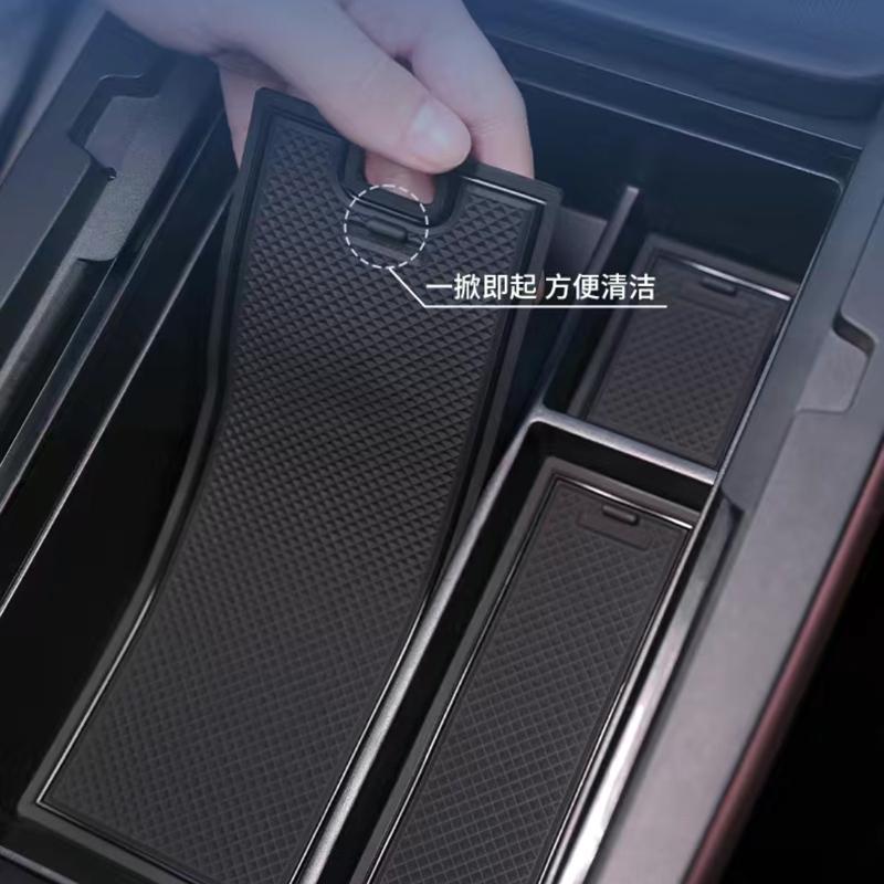 For BYD Seal 7 DM-i 2025 Car Center Console Armrest Storage Box Double-Layer Pallet Interior Accessories