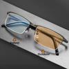 Trendy Men's Business Photochromic Myopia Sunglasses Unisex Fashion Anti-blue Light Near Sight Eyewear Minus Diopter Eyeglasses