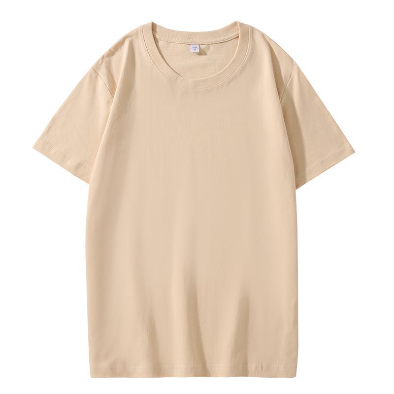 VEZFAA Женская мода повседневная однотонная блузка с принтом на лето и весну с коротким рукавом и круглым вырезом и рубашками