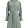 Shop   Women No Collar Waist Belt Front Button Pocket Midi Long Dress Cat Wdr 12