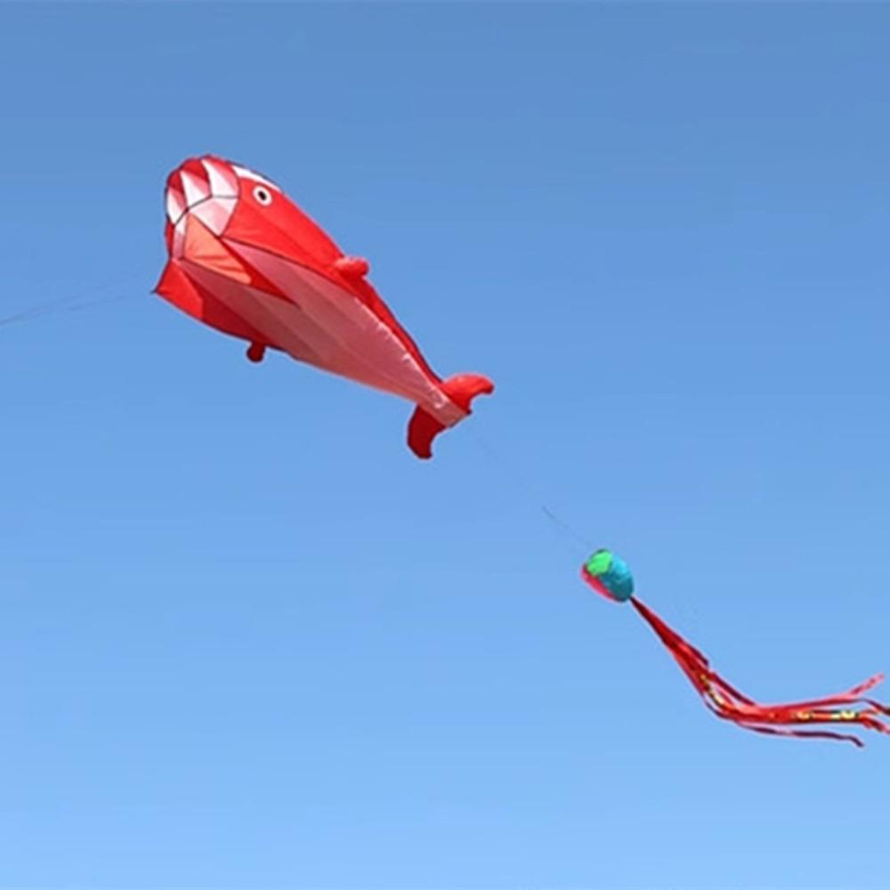 Single Line Soft Kite Good Flying Plastic Flying Toy Large Whale/Dolphin Kite  Outdoor Fun Sports