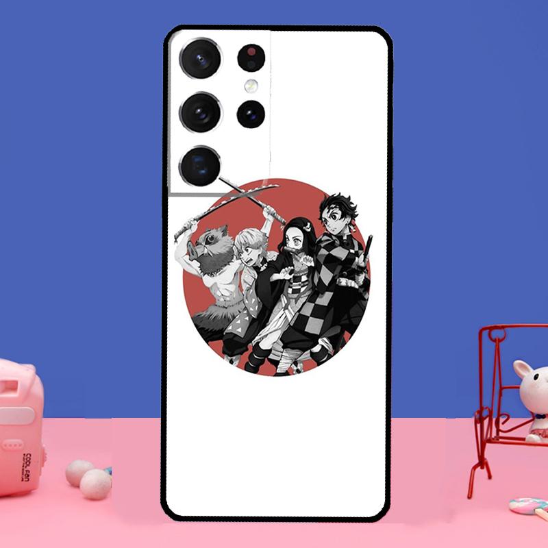 Чехол Demon Slayer Kimetsu no Yaiba для Samsung Galaxy S21 S22 Ultra S20 FE S8 S9 S10 Note 10 Plus Note 20 Ultra Coque