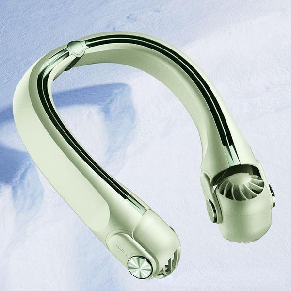 1800/2400 мАч Мини-безлистные вентиляторы с большой шеей Турбина Большой ветер USB-зарядка Складной портативный регулируемый подвесной