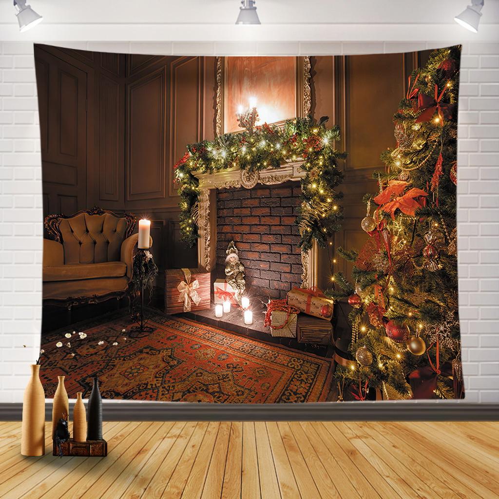 Веселая Рождественская елка, украшение для дома, гобелен, Рождественская комната, гостиная, украшение на стену, фоновая ткань