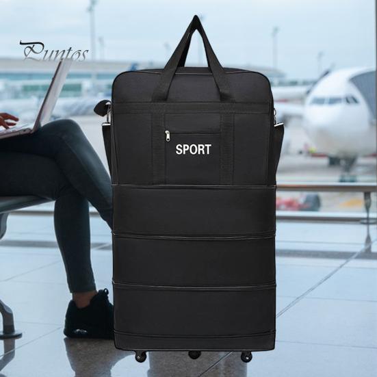 Дорожная сумка для багажа с несколькими отделениями, большая вместимость, водонепроницаемая, прочная, универсальная, расширяемая, на колесах