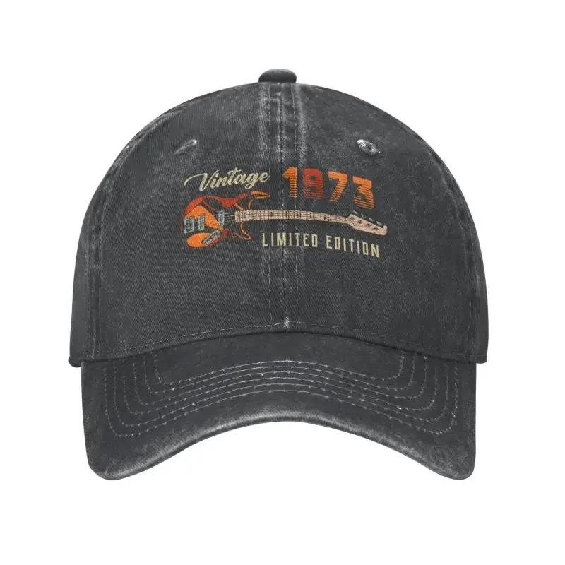 Cool Cotton Vintage 1973 Limited Edition Birthday Baseball Cap Men Women Custom Adjustable Unisex Dad Hat
