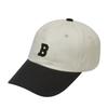 BUTDEEP Non-Logo Curve Cap - Cream/Black