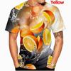 Fashion Newest Summer 3D Printing T Shirt Fruit Unisex Funny Short Sleeved Tees Men/women Tops