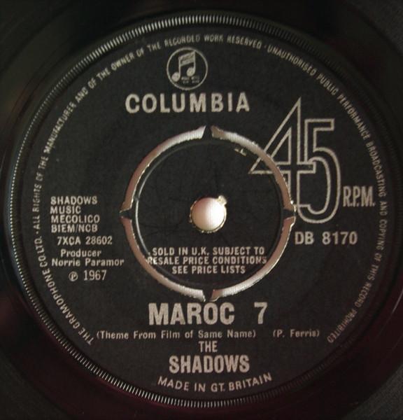 7-дюймовая пластинка ТЕНИ - Марокко 7 / Бомбейская утка DB8170 Columbia 1967 Великобритания Рок Б/У