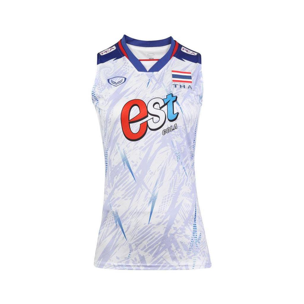 Волейбольная женская национальная майка без рукавов 2023, спонсор, антибактериальная, Grand Sport, Таиланд